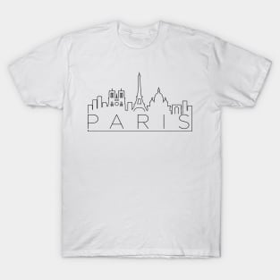 Paris  Minimal Skyline T-Shirt